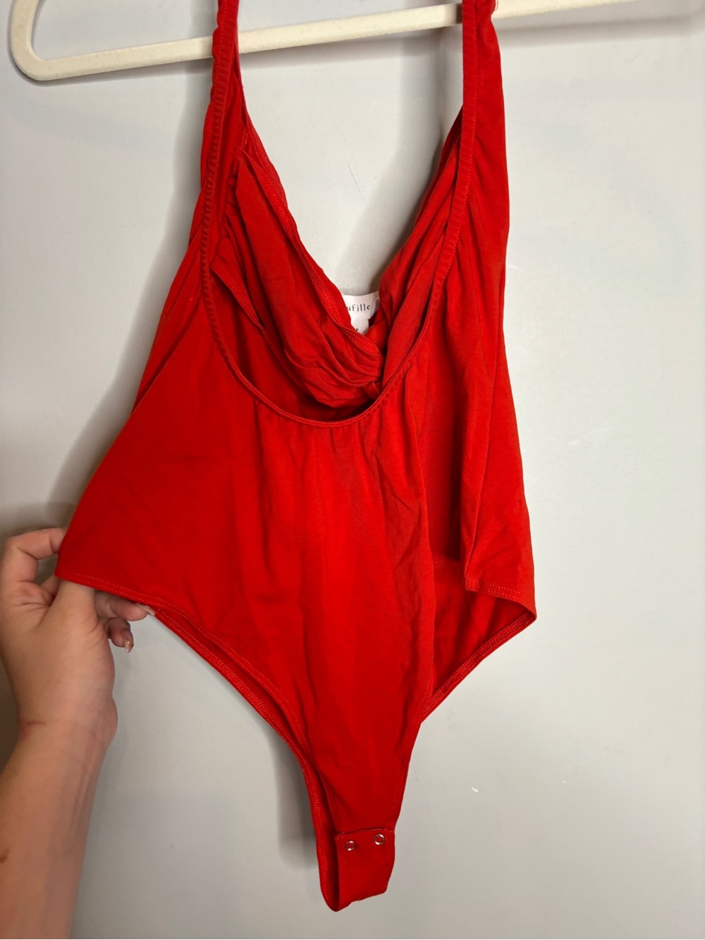 Beaufille Baes Bodysuit Size S Red Halter - Picture 5 of 10